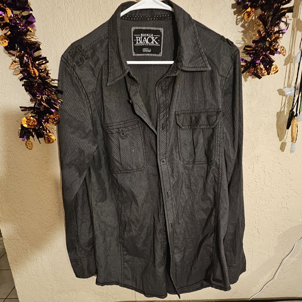 Buckle Black No. 48 Slim Fit Button Up Shirt